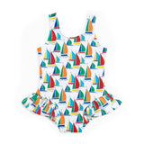 Sailboat Print Swimsuit