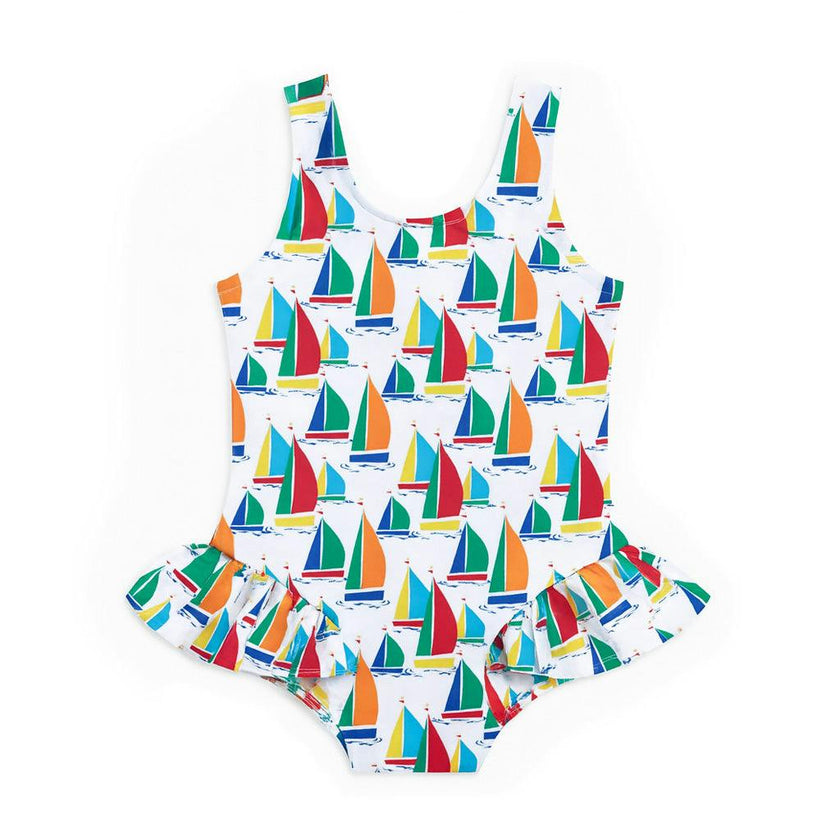Sailboat Print Swimsuit