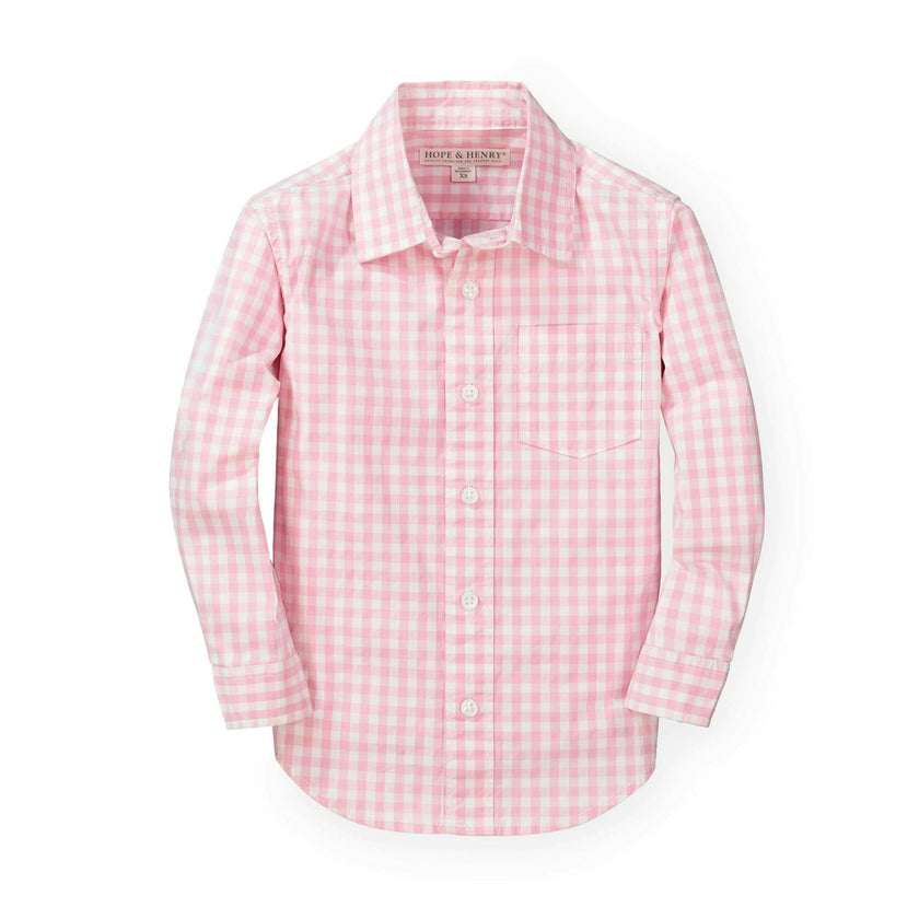 Stretch Poplin Button Down Shirt - Baby