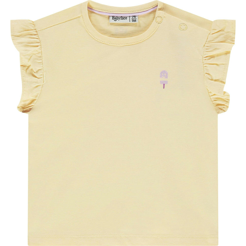 Ruffled Sleeve T-Shirt