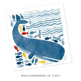 Westcott The Whale • Peel-and-Stick Wall Decals