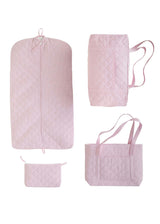 Quilted Luggage - Light Pink