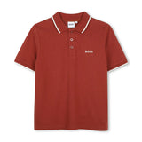 Crimson Tipped Piqué Polo Shirt