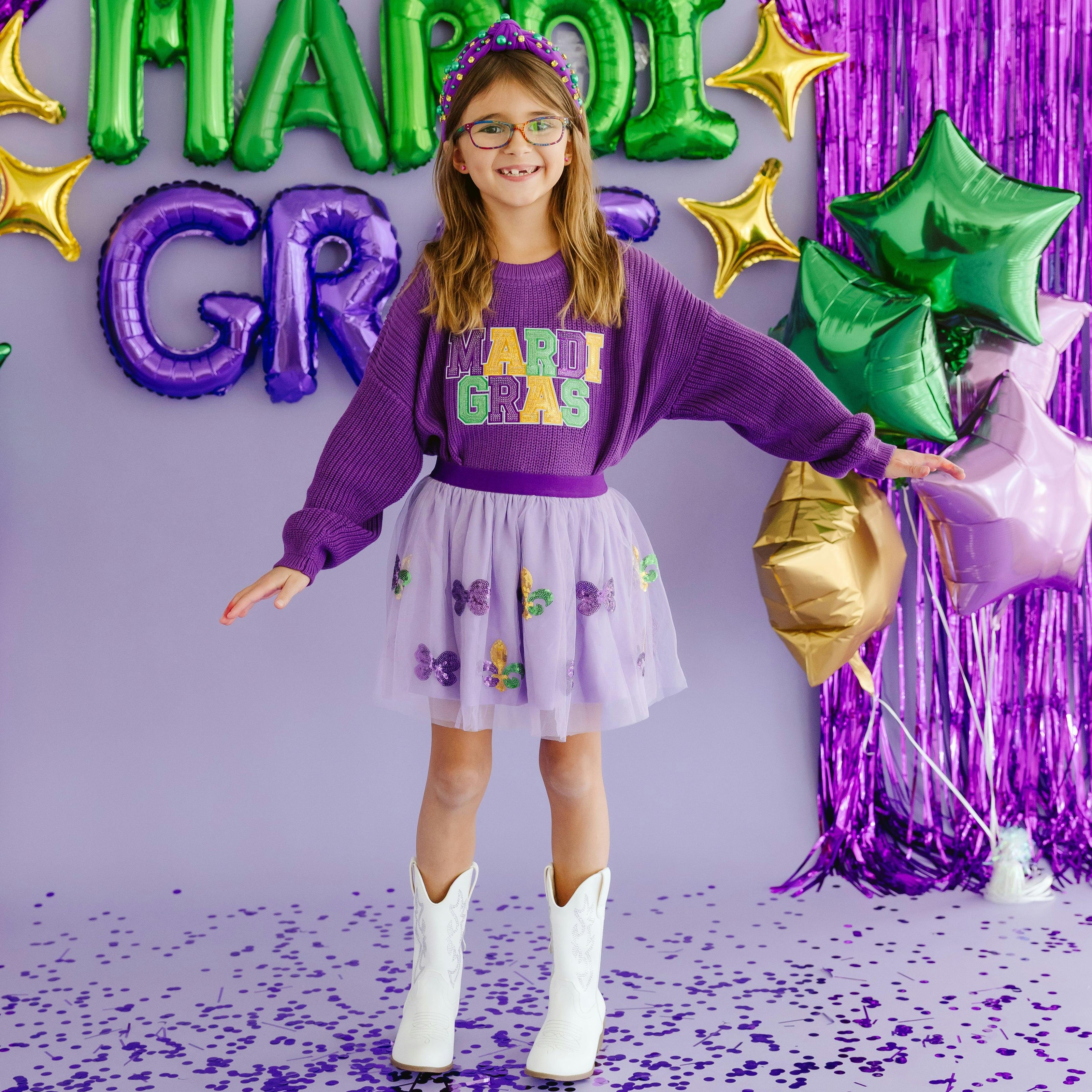 Mardi Gras Gemstone Headband