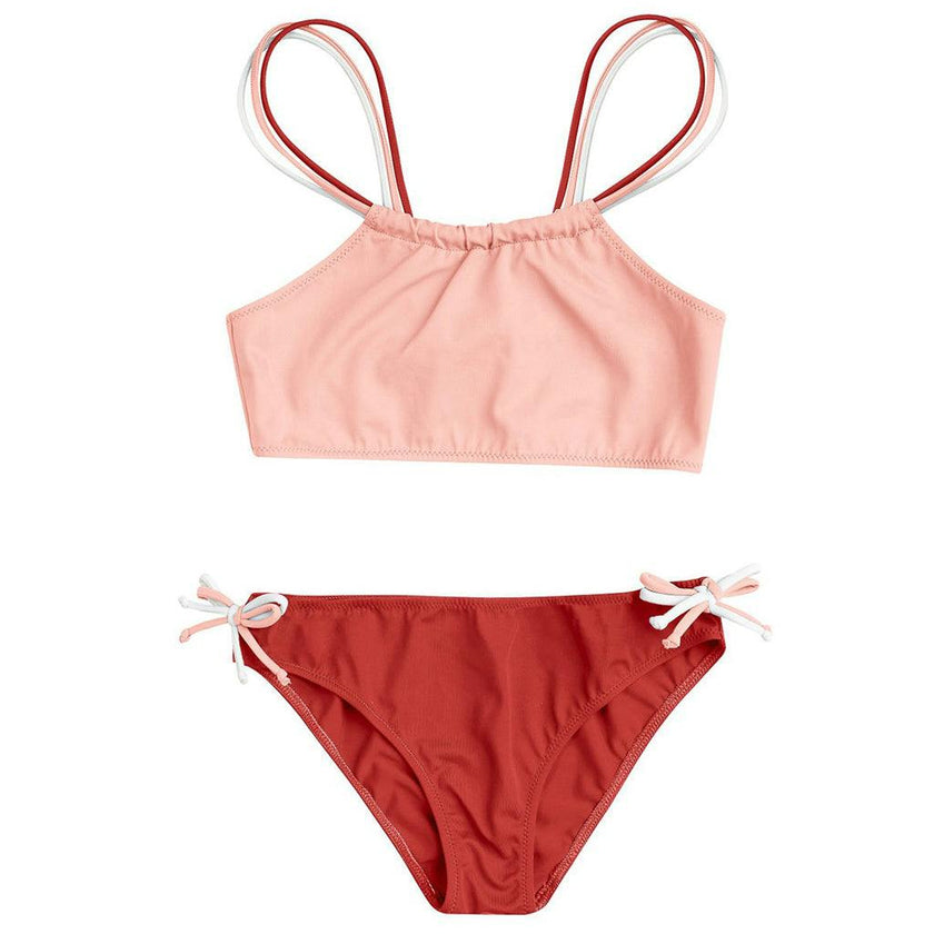 Nina Bikini Peach Pink Terracotta And Ivory