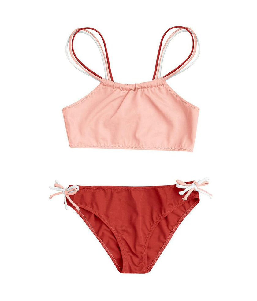 Nina Bikini Peach Pink Terracotta And Ivory