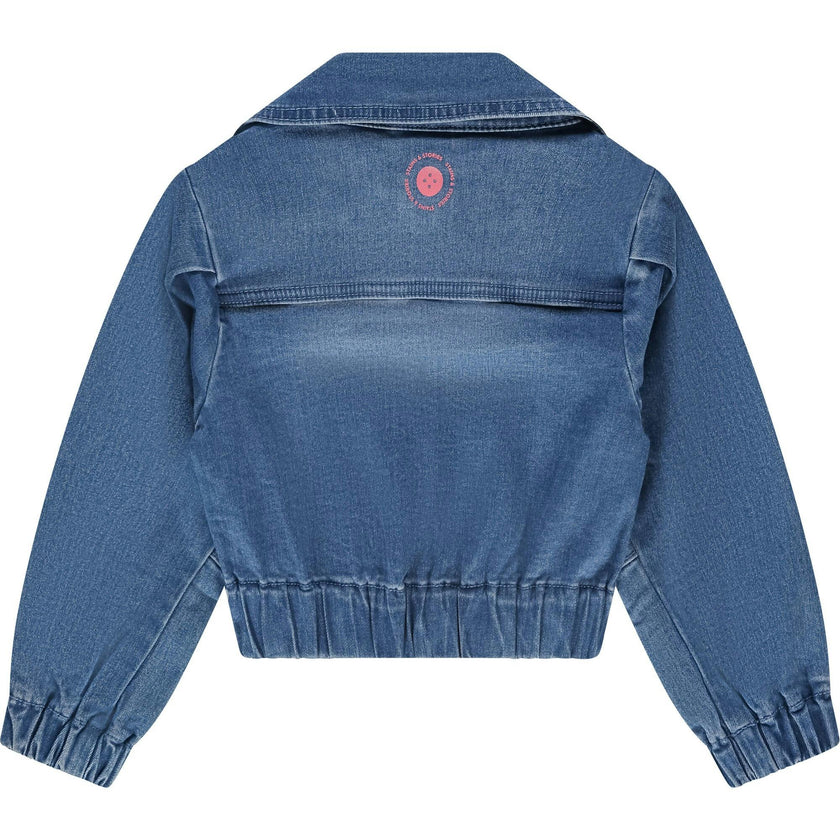 Modern Cinched Waist Denim Jacket