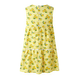 Lemon Stripe Jersey Dress