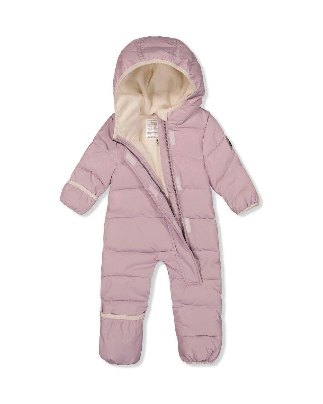 Baby Cloud One Piece Snowsuit Adapted For Car Seats Lavender