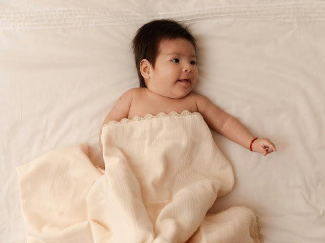 Crochet Trim Swaddle