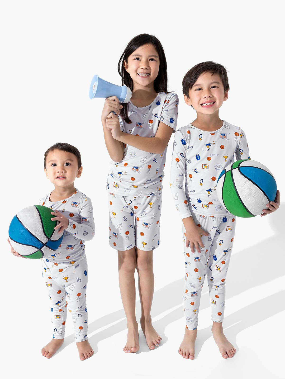 All Star Basketball Bamboo Kids Pajama Short Set