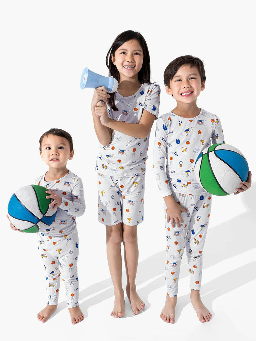 All Star Basketball Bamboo Kids Pajama Short Set
