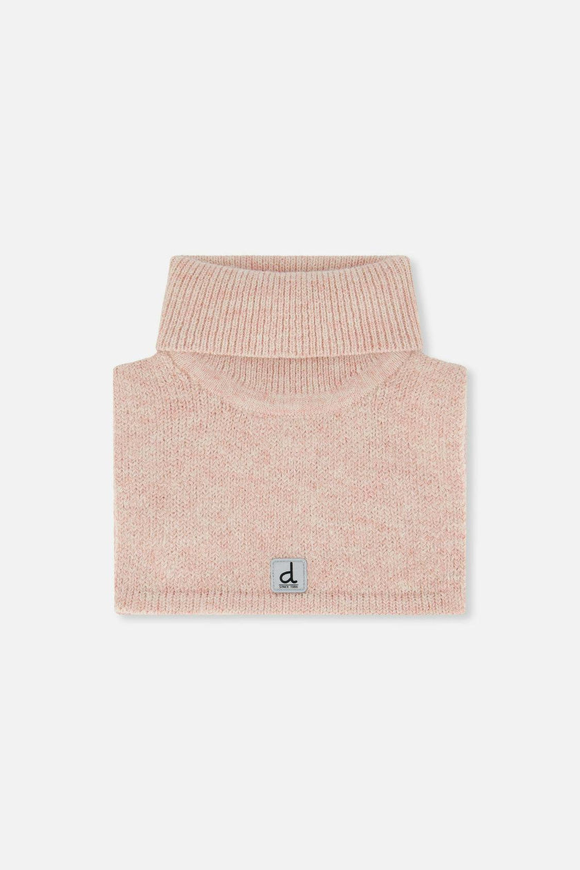 Baby Knit Turtle Neckwarmer Pale Dusty Pink