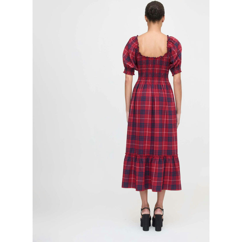 The Louisa Nap Dress - Cherry Tartan