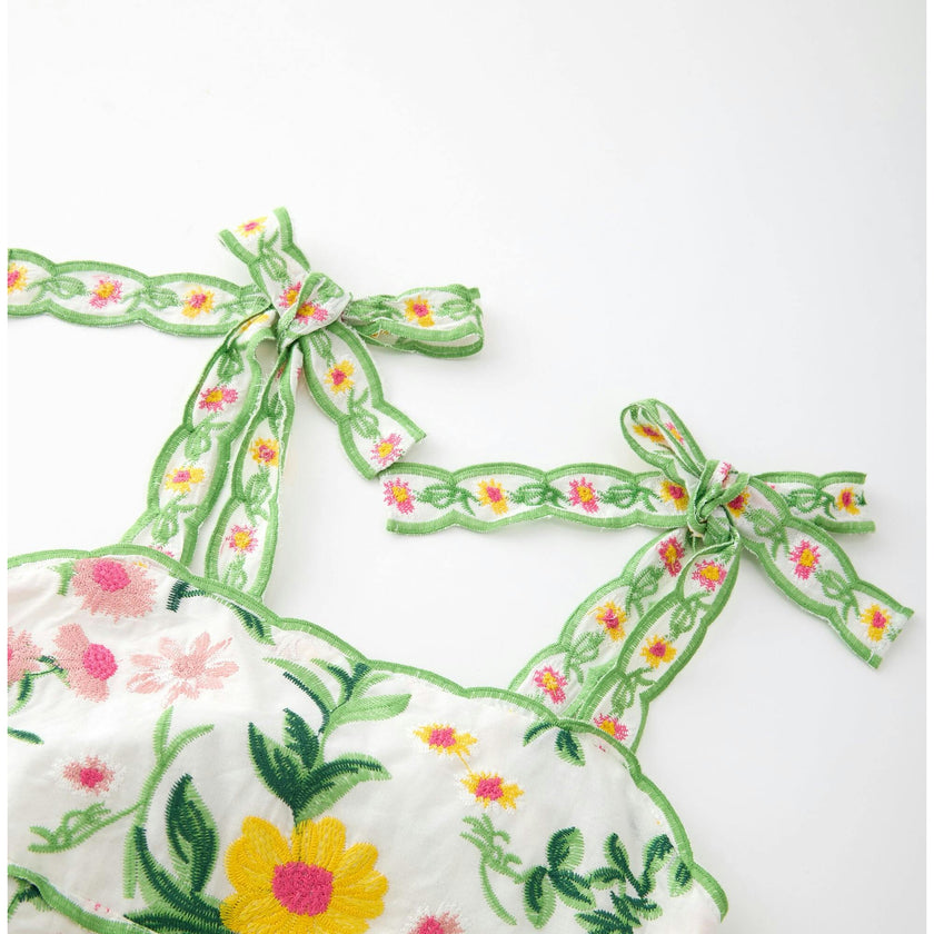 Kaylee Cotton Embroidered Maxi Dress