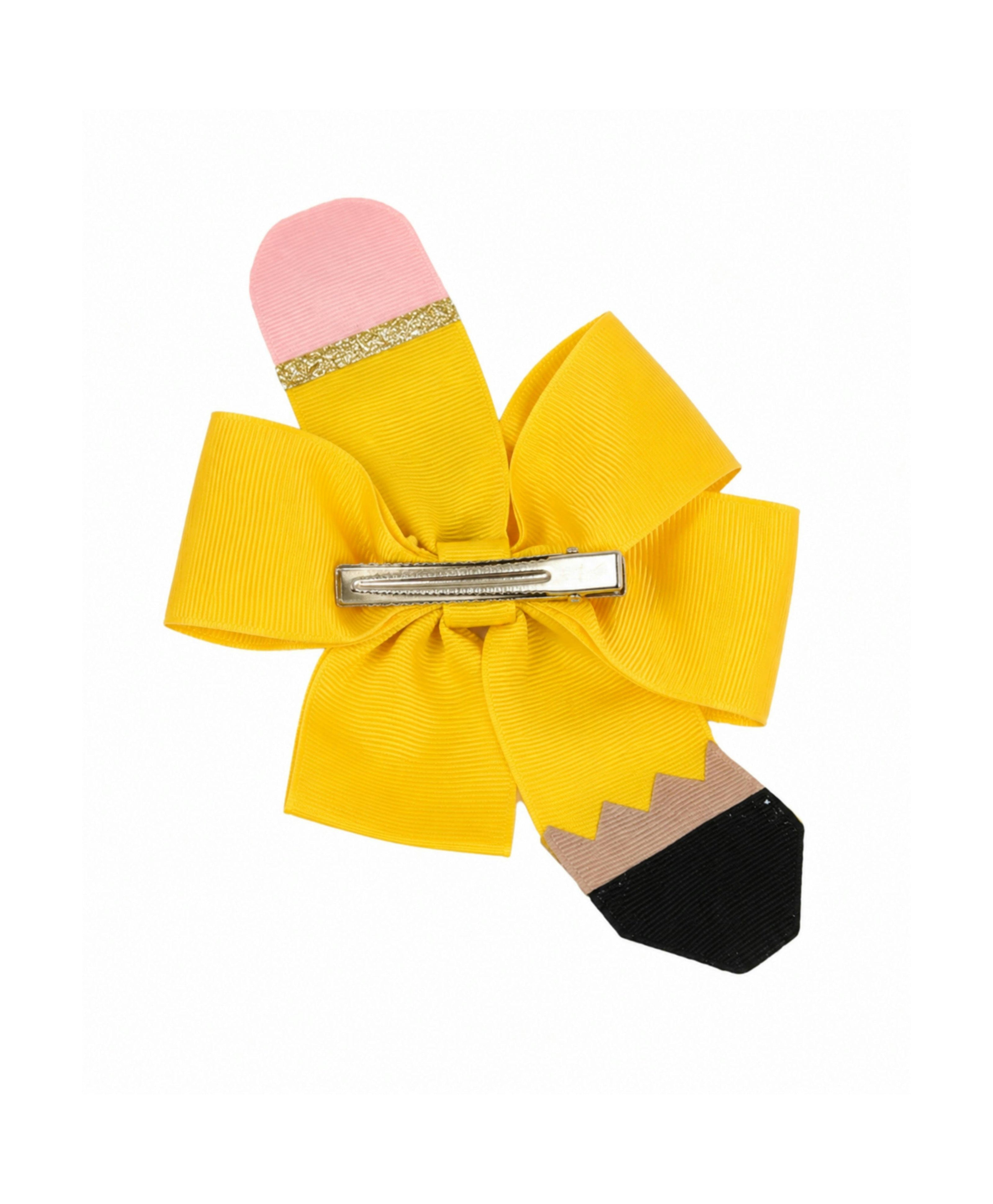 Pencil Back-to-School Hair Bow