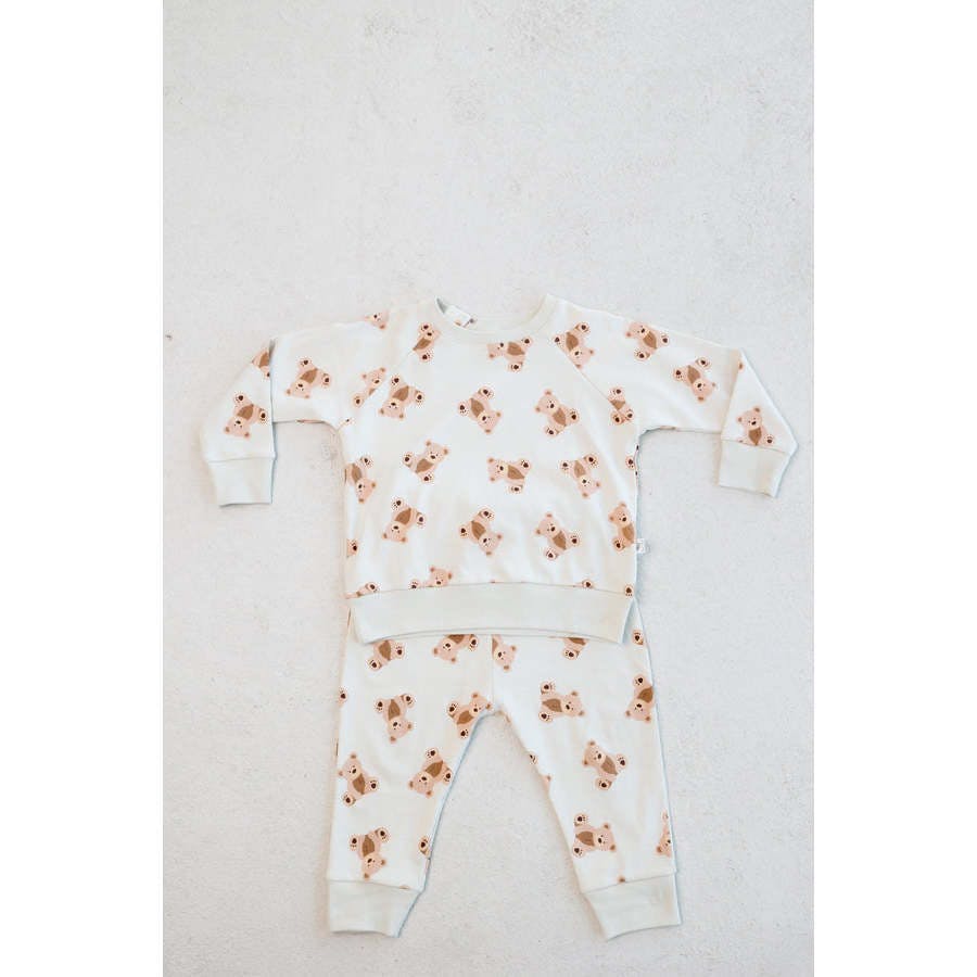 all over teddy bear jogger set