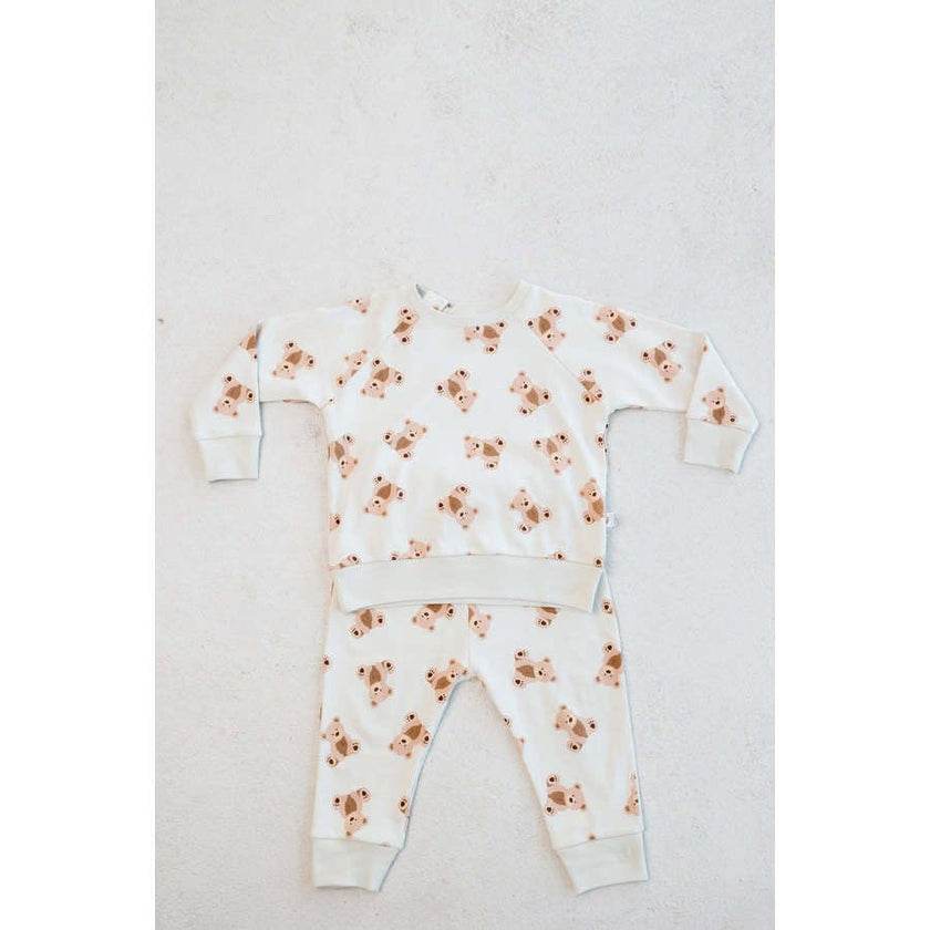 all over teddy bear jogger set