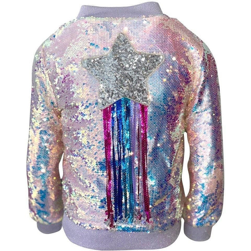 Shooting Star Sequin Bomber