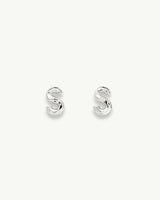 Monogram Studs in Silver