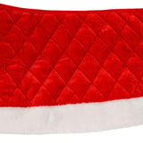 Kurt Adler luxurious 10 x24-Inch Quilted Red Velvet Tree Collar