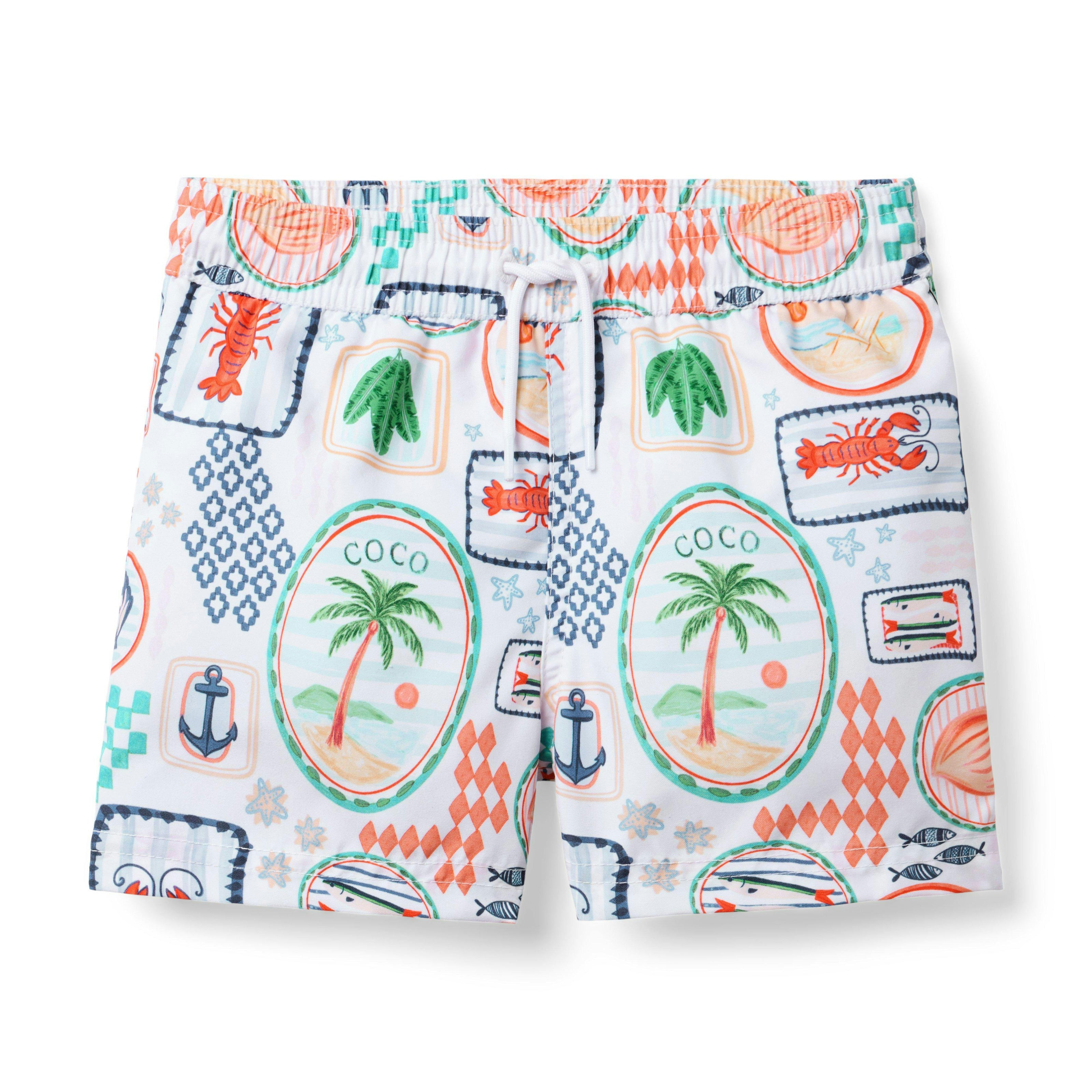 Nantucket Coast Swim Trunk, multicolor