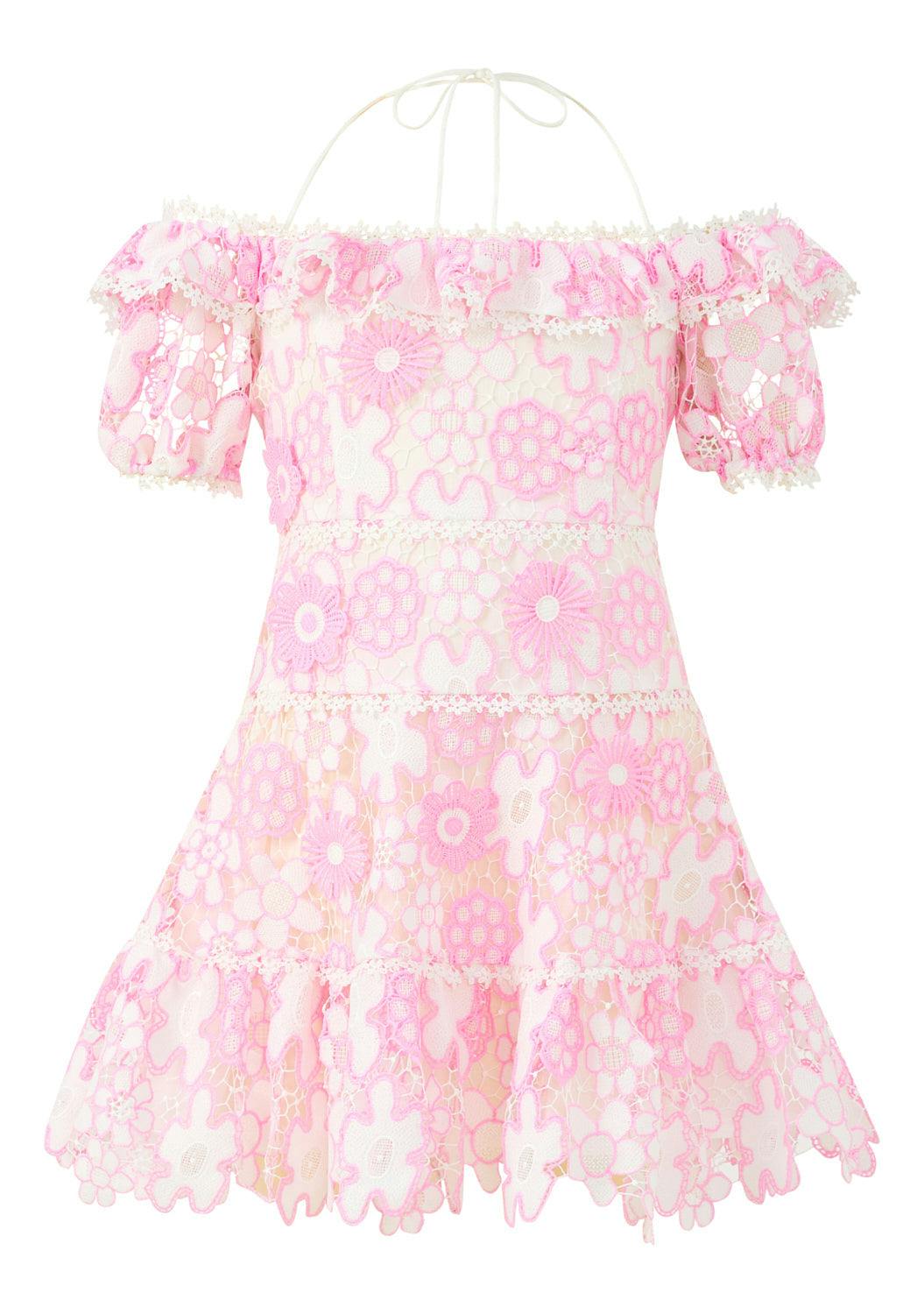 Haley Embroidered Mini Dress