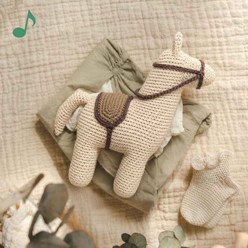 Horse Music Box 100% organic cotton