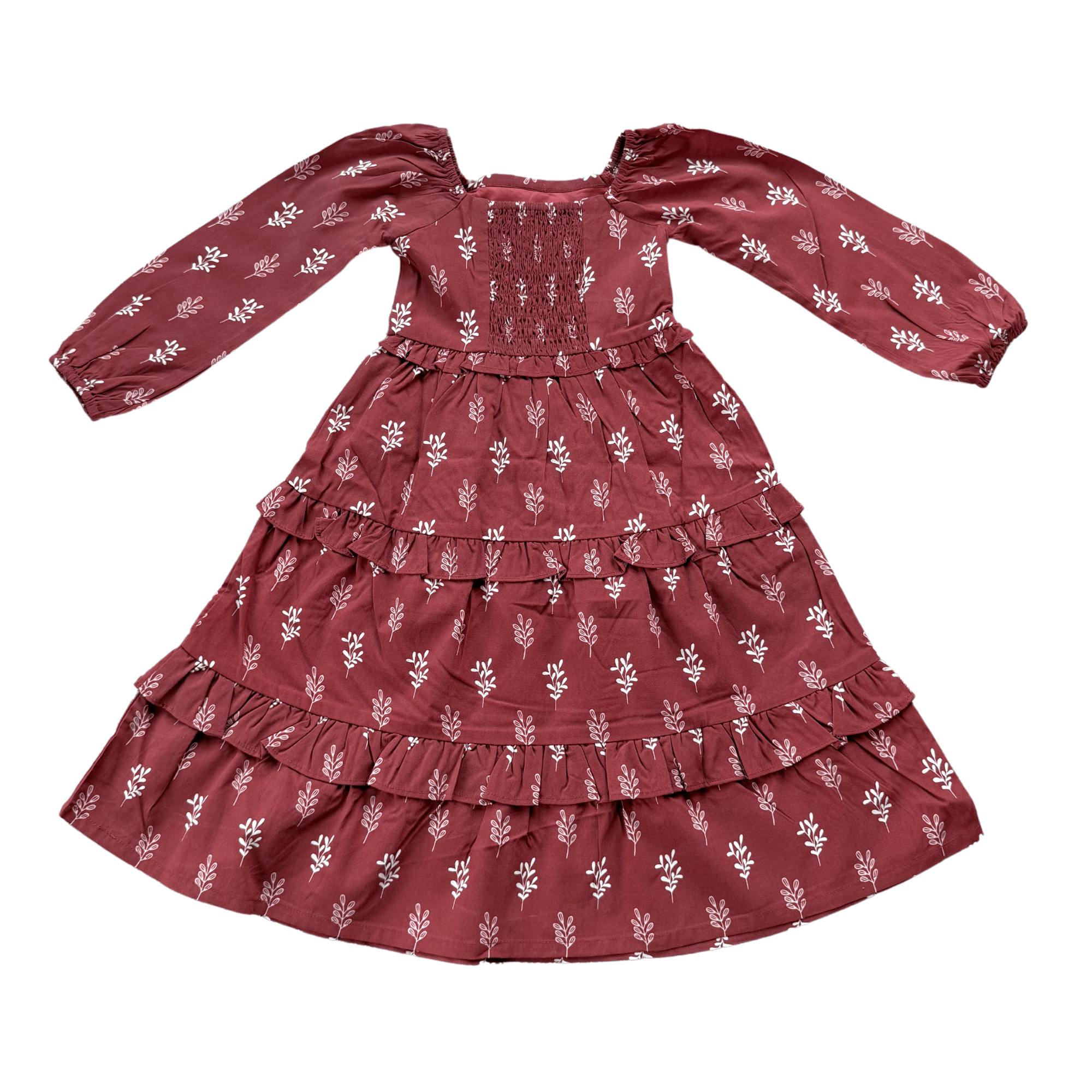 Girl's Long Sleeve Maxi Dress