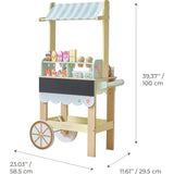 Jolly Pals Wood Ice Cream Stand with 33 Accessories and Chalkboard