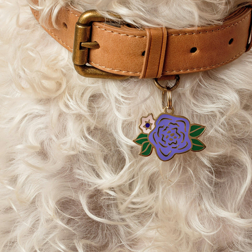 Wild Flower Pet ID Tag