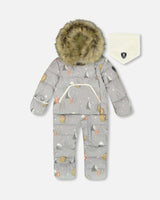 One-Piece Baby Snug Snowsuit Designed for Car Seat