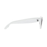 Wicked White Cat-Eye I Smoke Lenses