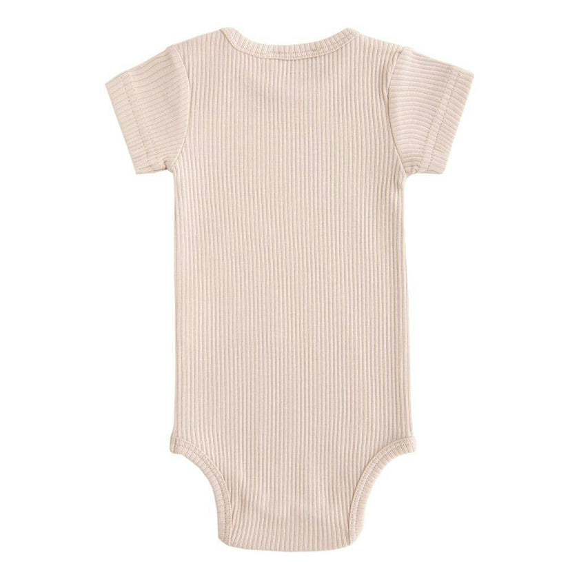 Pink Short-Sleeved Modal Bodysuit