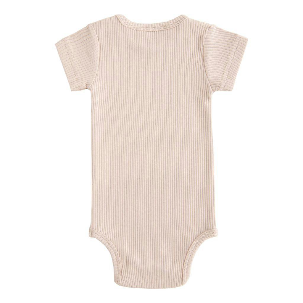 Pink Short-Sleeved Modal Bodysuit
