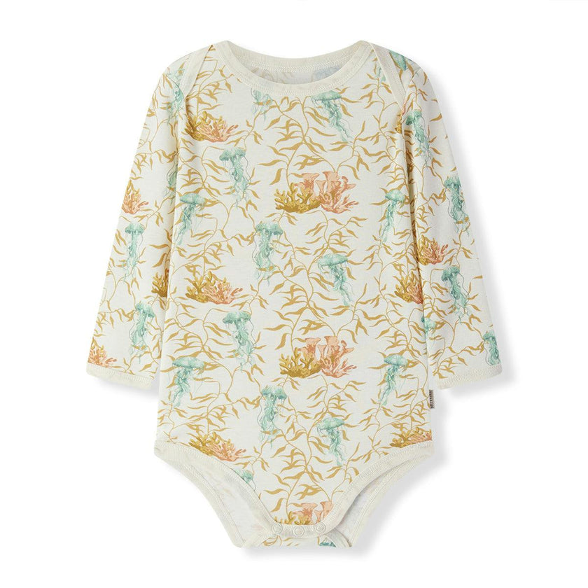 Under the Sea Organic Cotton Long Sleeve One Piece