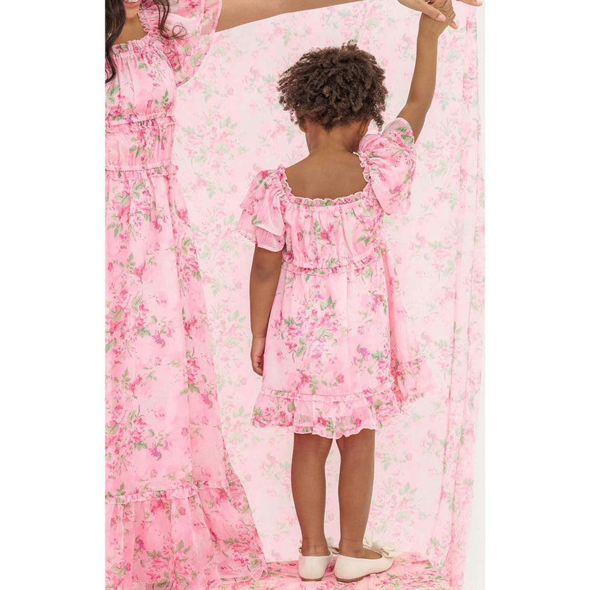Mini Juliana Dress in Rose Trance