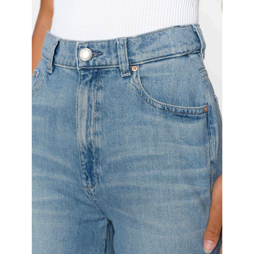 Hepburn Wide Leg High Rise Ankle Jeans | River Bank