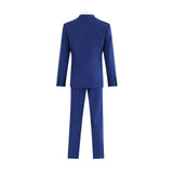 Royal Blue Four-Piece Tailored Suit Set