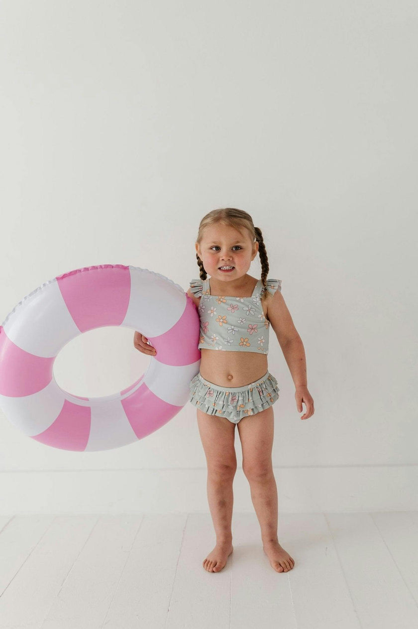 Girl's Two-Piece Ruffle Swimsuit