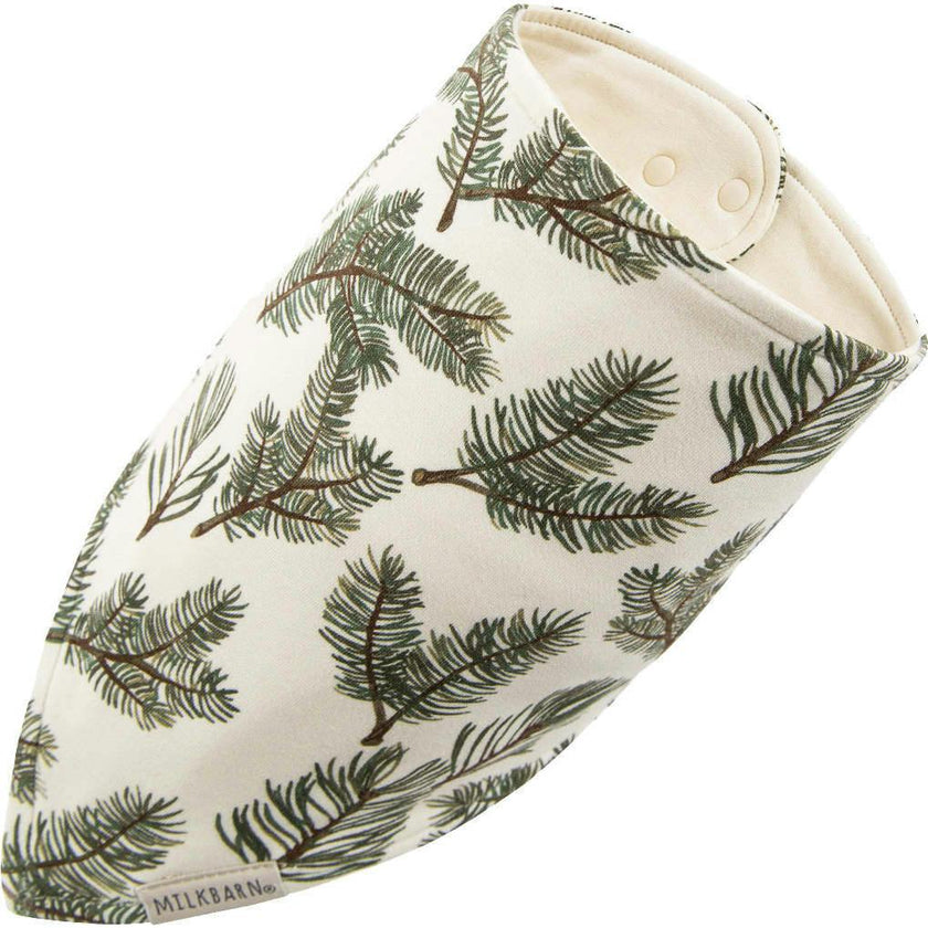 Pine Brushed Kerchief Bib