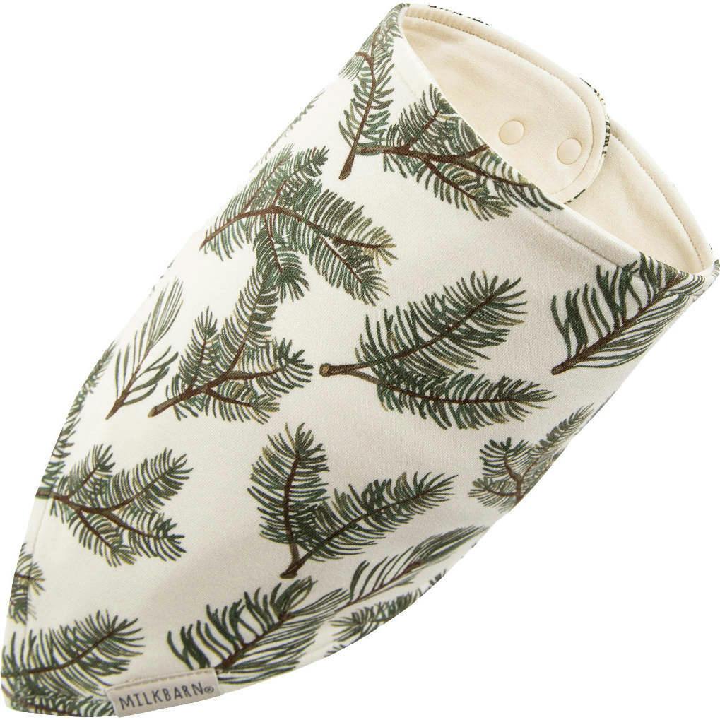 Pine Brushed Kerchief Bib