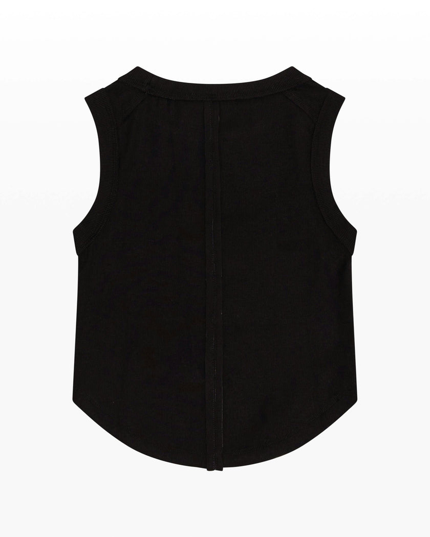 Ribbed Exposed Seam Tank Top