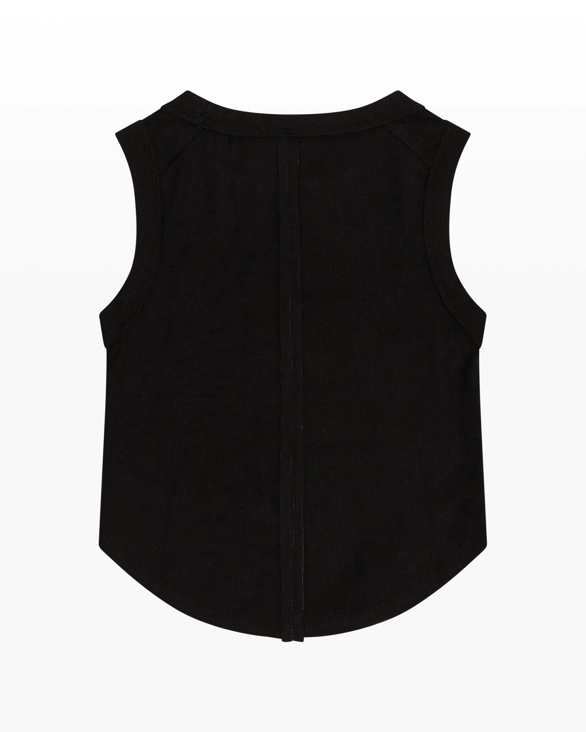 Ribbed Exposed Seam Tank Top
