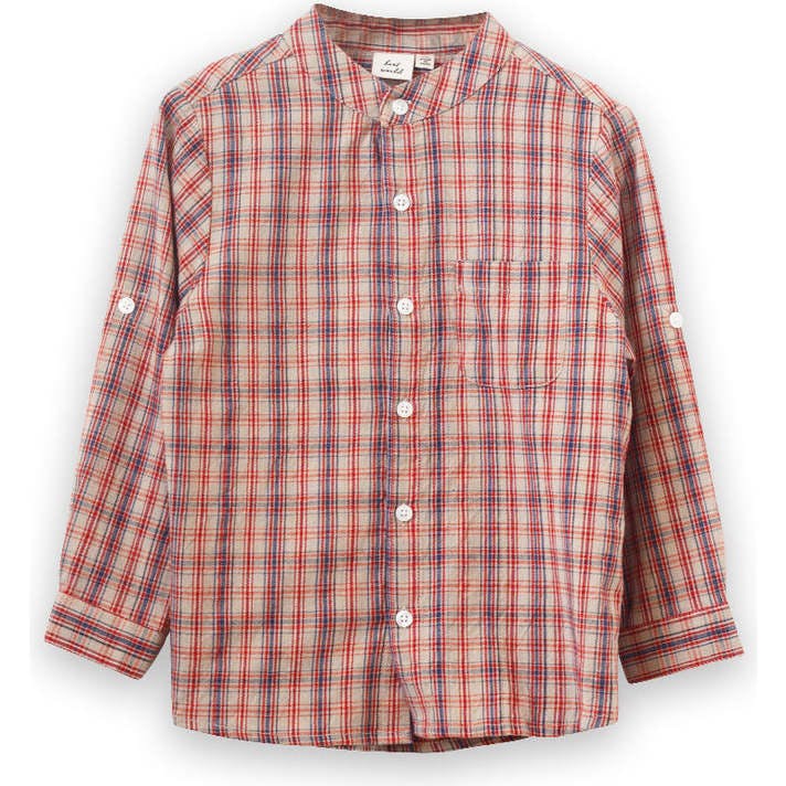 Boys Long Sleeve Check Shirt