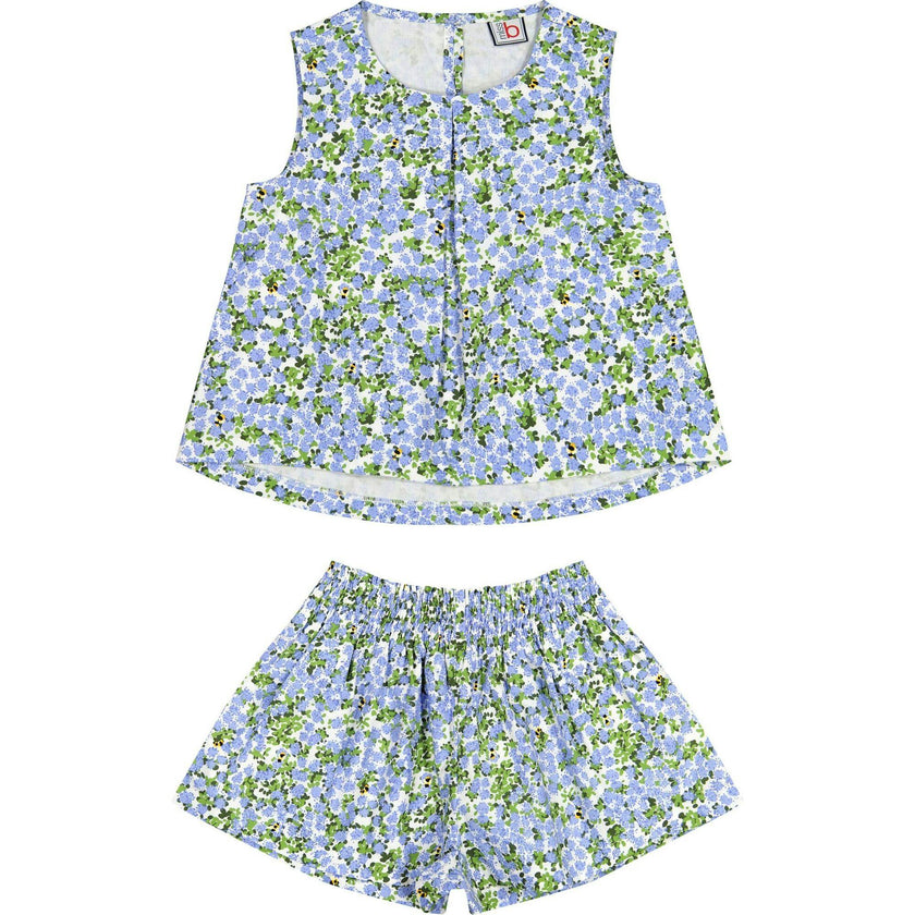 Frida Top and Skort Set, Blue