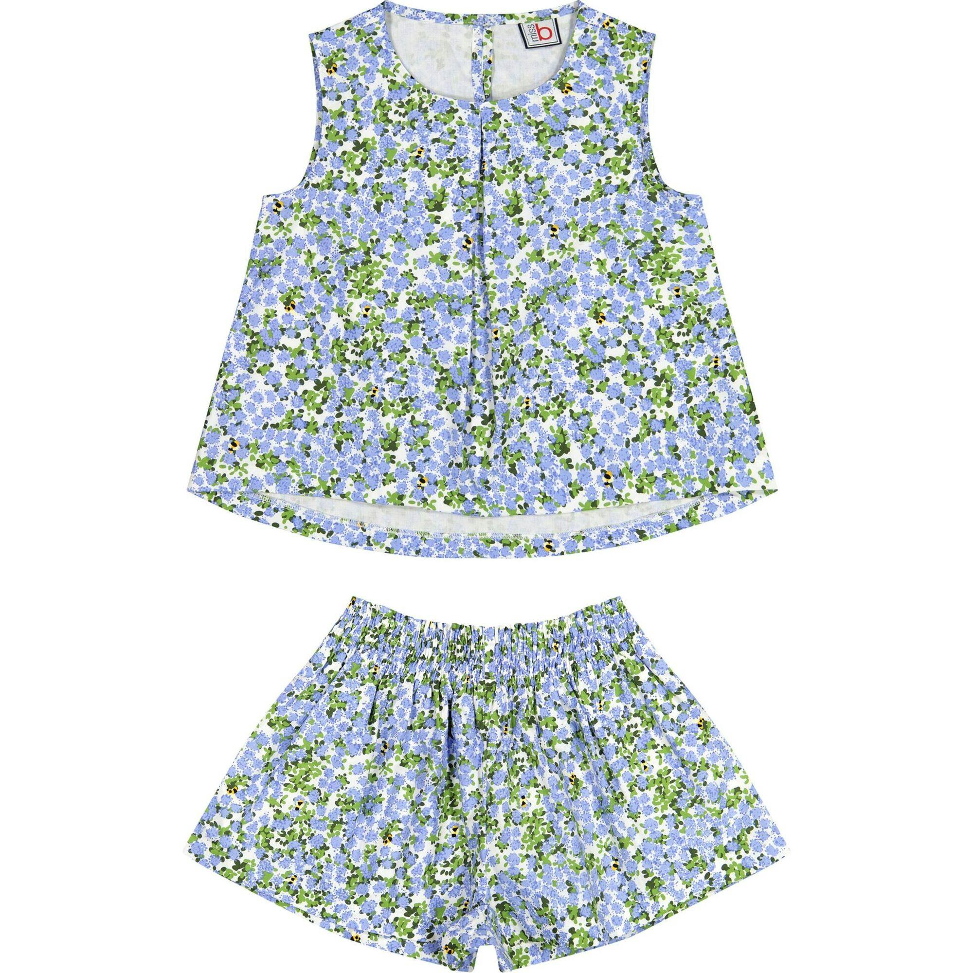 Frida Top and Skort Set, Blue