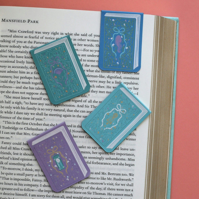 Book Covers Magnetic Bookmark Set
