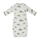 Mint Lobster Luxe Stretch Newborn Gown & Hat Set