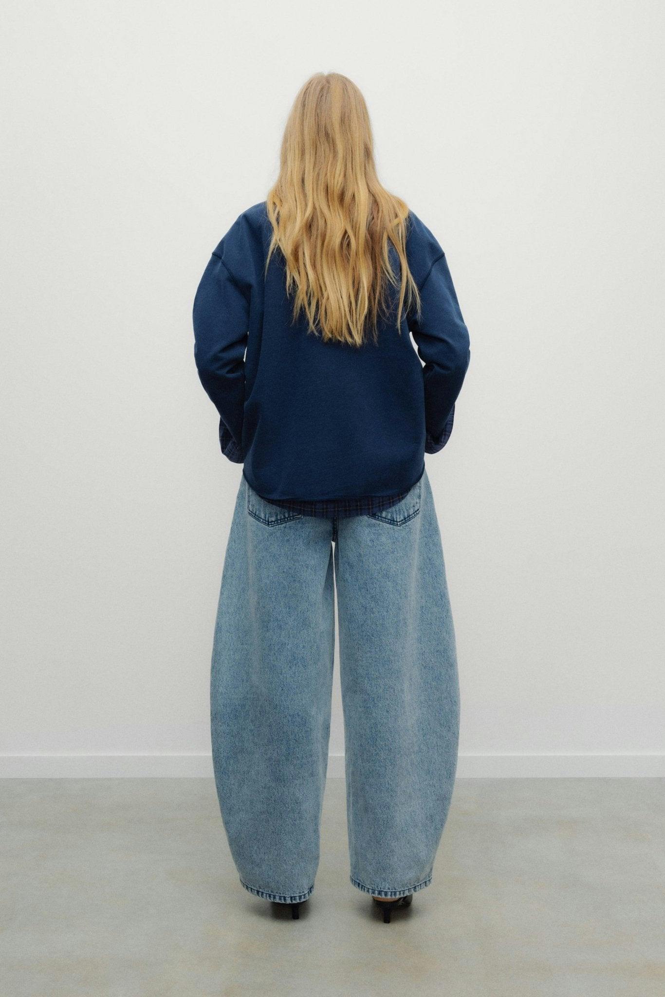 TNS Denim Woman Curved Trouser
